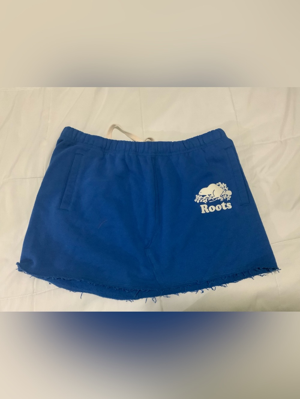 Roots Royal Blue Sweat Skirt with Logo